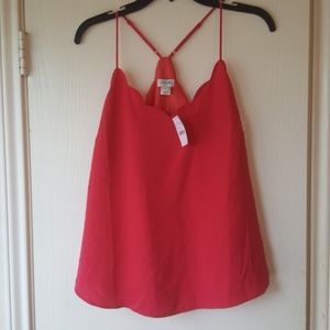 J Crew Scallop Cami Top